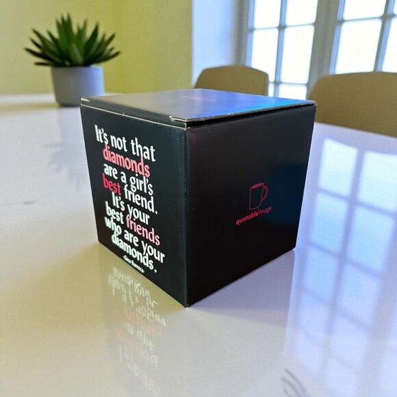 14 oz ceramic mug It's not that diamonds are girls best friend. It's your bf NEW - Picture 2 of 2